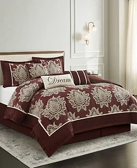 Stratford Park Therese Damask 7-Pc. Comforter Set, California King