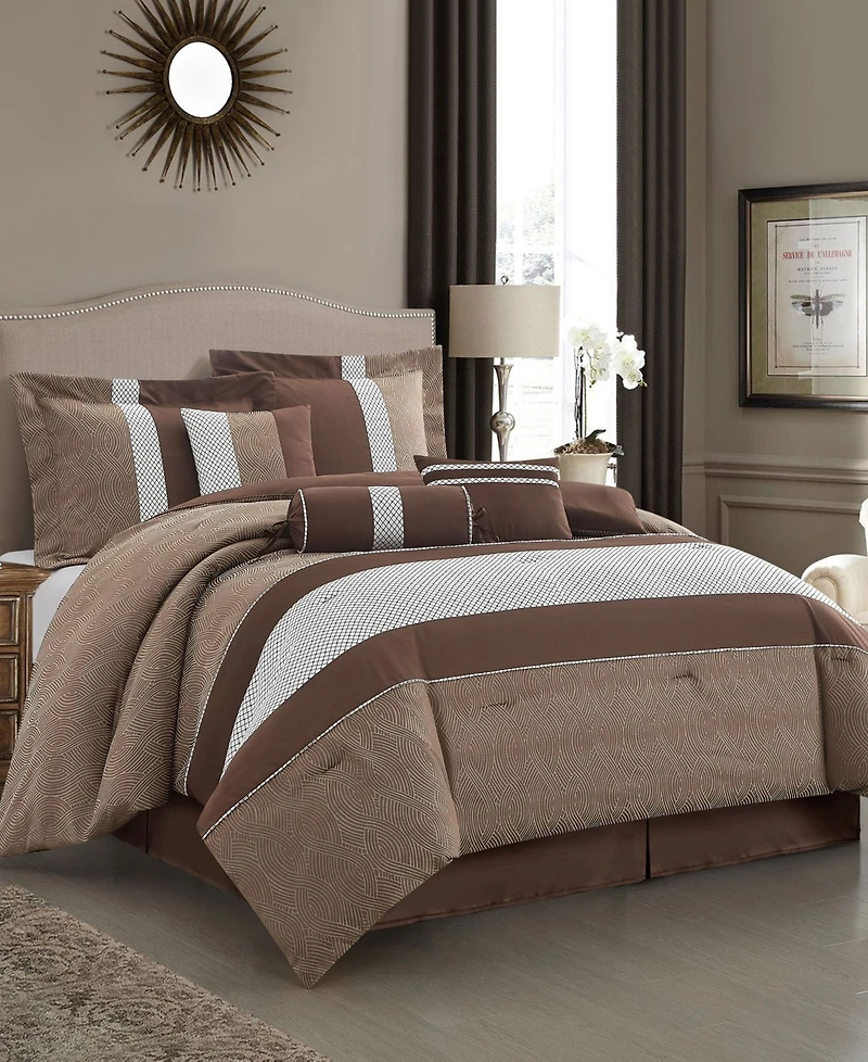 Stratford Park Corell Black 7-Pc. Comforter Set