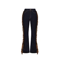 The Noli Shop Women's Ryder Fringe Jean - Indigo