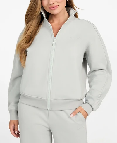 Guess Women's High Neck Full-Zip Sweatshirt