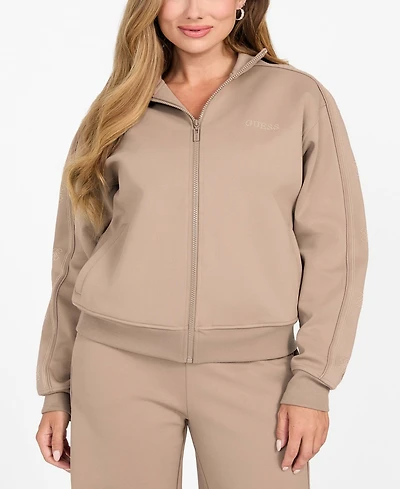 Guess Women's High Neck Full-Zip Sweatshirt