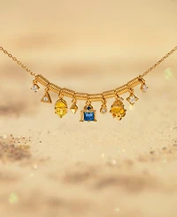 Girls Crew Star Wars Multi-Color Crystal Droids Charm Bracelet