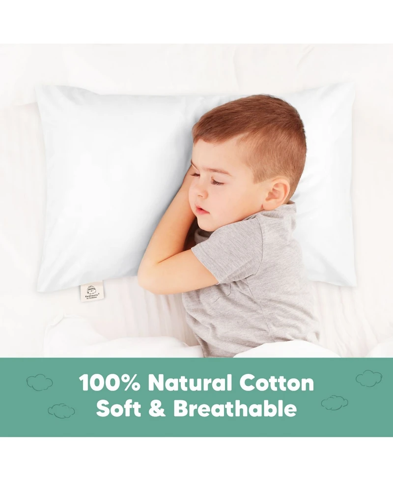 KeaBabies Toddler Pillowcase for 14X20 Pillow, Organic Pillow Case, Travel Pillow Case Cover