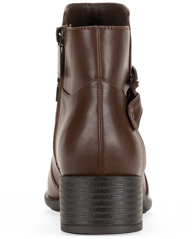 Style & Co Women's Rubyyy Almond Toe Belt Booties, Macy's Exclusive