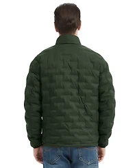 Hawke & Co. Men's Stand Collar Lightweight Warm Cube Jacket