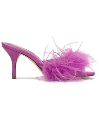 Vince Camuto Women's Paelly High-Heel Feathered Dress Mules