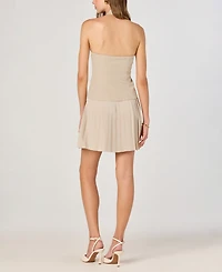 Astr the Label Women's V-Neck Vest Combo Dress