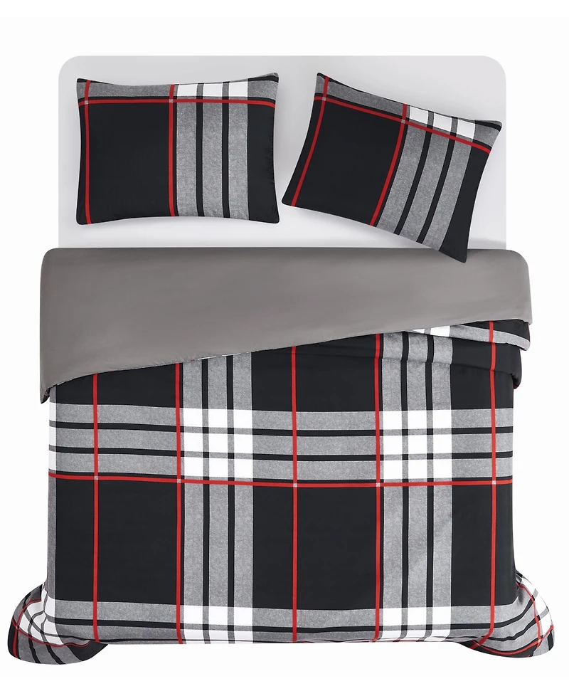 Truly Soft Danbury Plaid 3-Pc. Duvet Set