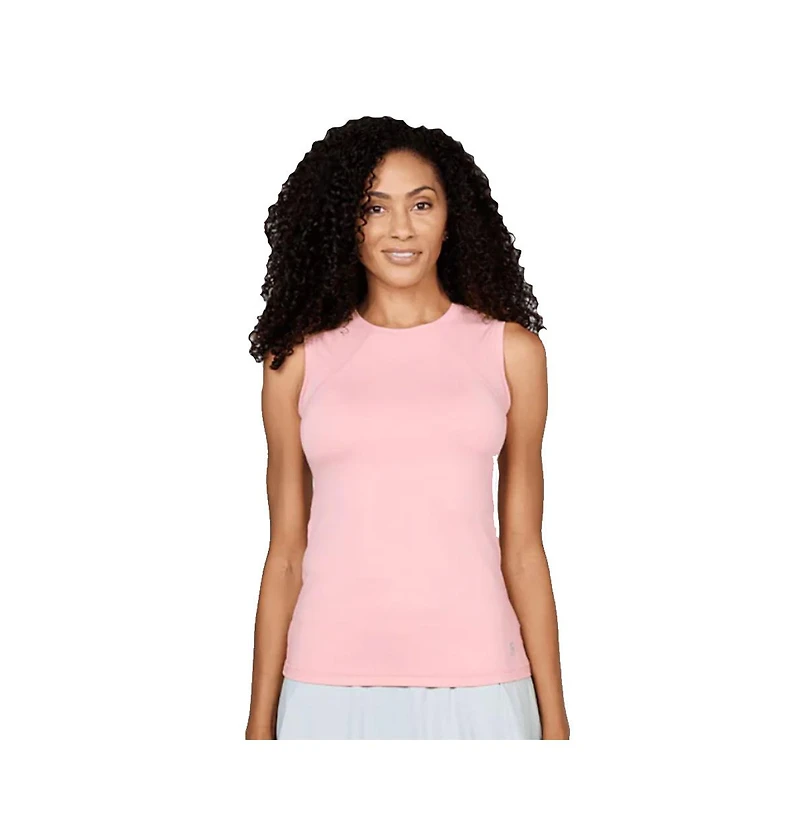 Sofibella Women's Uv Colors Sleeveless Tennis Shirt