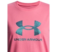 Under Armour Girls 6-16 Short-Sleeves Rival Shimmer T-Shirt