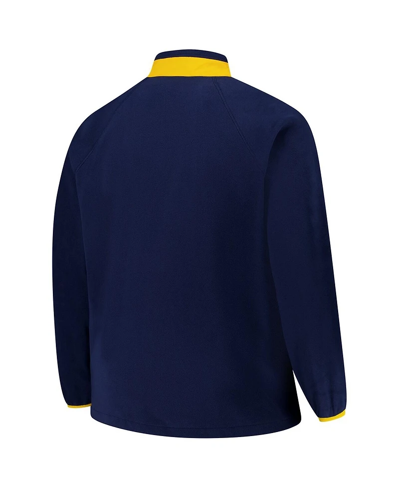 Columbia Men's Navy Notre Dame Fighting Irish Big Tall Flanker Iv Fleece Raglan Full-Zip Jacket