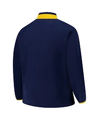 Columbia Men's Navy Notre Dame Fighting Irish Big Tall Flanker Iv Fleece Raglan Full-Zip Jacket
