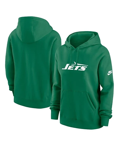 Nike Women's Green New York Jets Club Fleece Pullover Hoodie