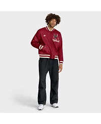 Nike Men's Crimson Alabama Crimson Tide Legacy Full-Snap Bomber Jacket