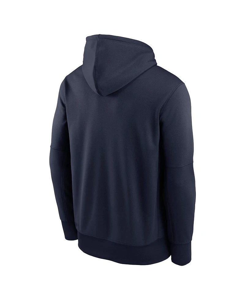 Nike Men's College Navy Seattle Seahawks Toss Sweep Performance Pullover Hoodie