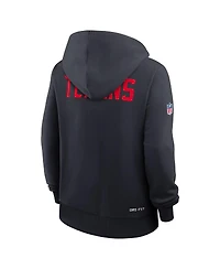 Nike Women's Navy Houston Texans Throwback Sideline Standard Issue Dri-fit Hoodie