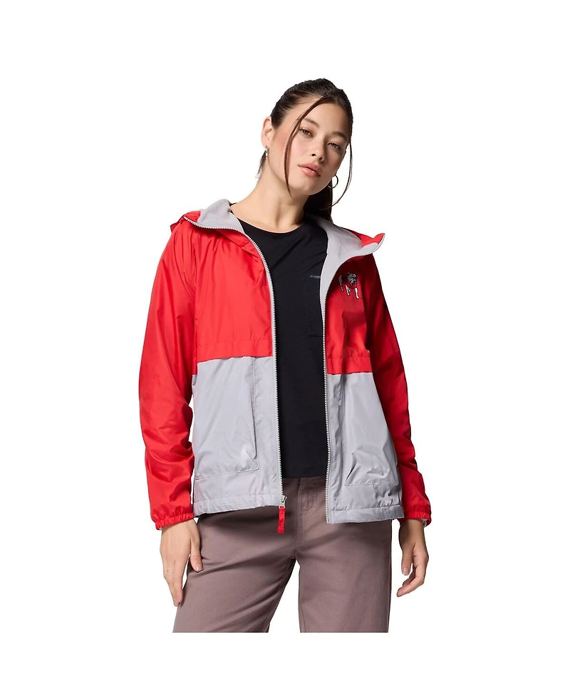 Columbia Women's Red/Grey Georgia Bulldogs Spire Hoodie Windbreaker