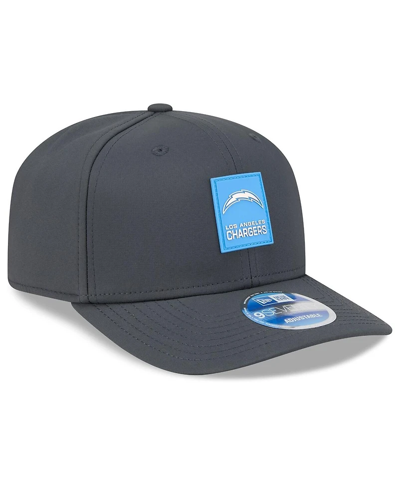 New Era Men's Charcoal Los Angeles Chargers 2025 Sideline Cold Weather 9SEVENTY Adjustable Hat