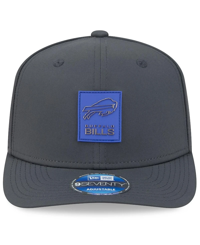 New Era Men's Charcoal Buffalo Bills 2025 Sideline Cold Weather 9SEVENTY Adjustable Hat