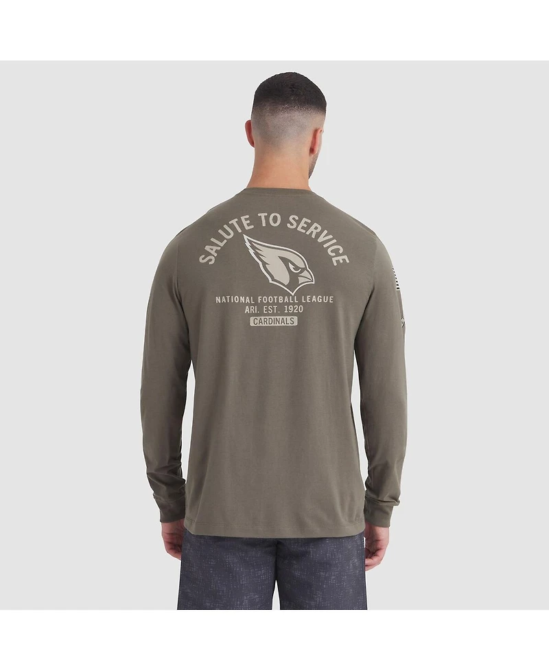 Nike Men's Olive Arizona Cardinals 2025 Salute to Service Sideline Long Sleeve T-Shirt