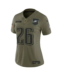 Nike Women's Saquon Barkley Olive Philadelphia Eagles 2025 Salute to Service Limited Jersey