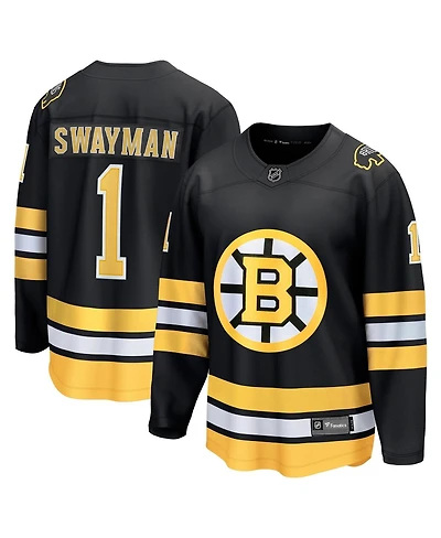Fanatics Men's Jeremy Swayman Black Boston Bruins Home Breakaway Player Jersey