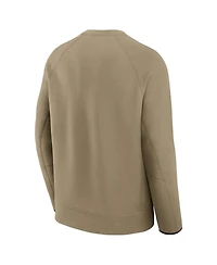 Nike Men's Olive Los Angeles Dodgers Tech Fleece Raglan Sweatshirt