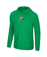 Colosseum Men's Green Oregon Ducks Back Business Long Sleeve Raglan Hooded T-Shirt