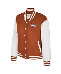 Colosseum Women's Texas Orange Longhorns French Baguette Full Snap Fleece Jacket