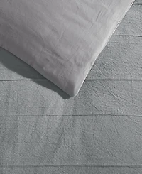 Vera Wang Woven Tucks Jacquard 3-Pc. Duvet Cover Set