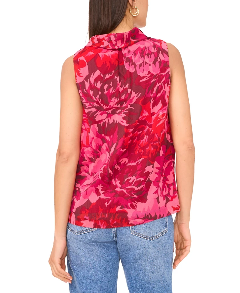 Vince Camuto Women's Floral Print Sleeveless Top