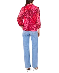 Vince Camuto Women's V-Neck Tie Details Top
