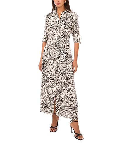 Vince Camuto Women's Collared Neck Shirt Dress