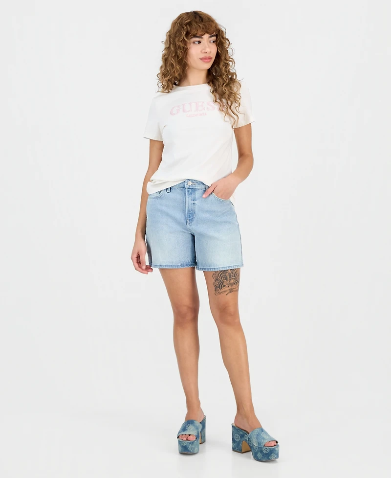 Guess Women's Giuditta Short-Sleeve Logo T-Shirt