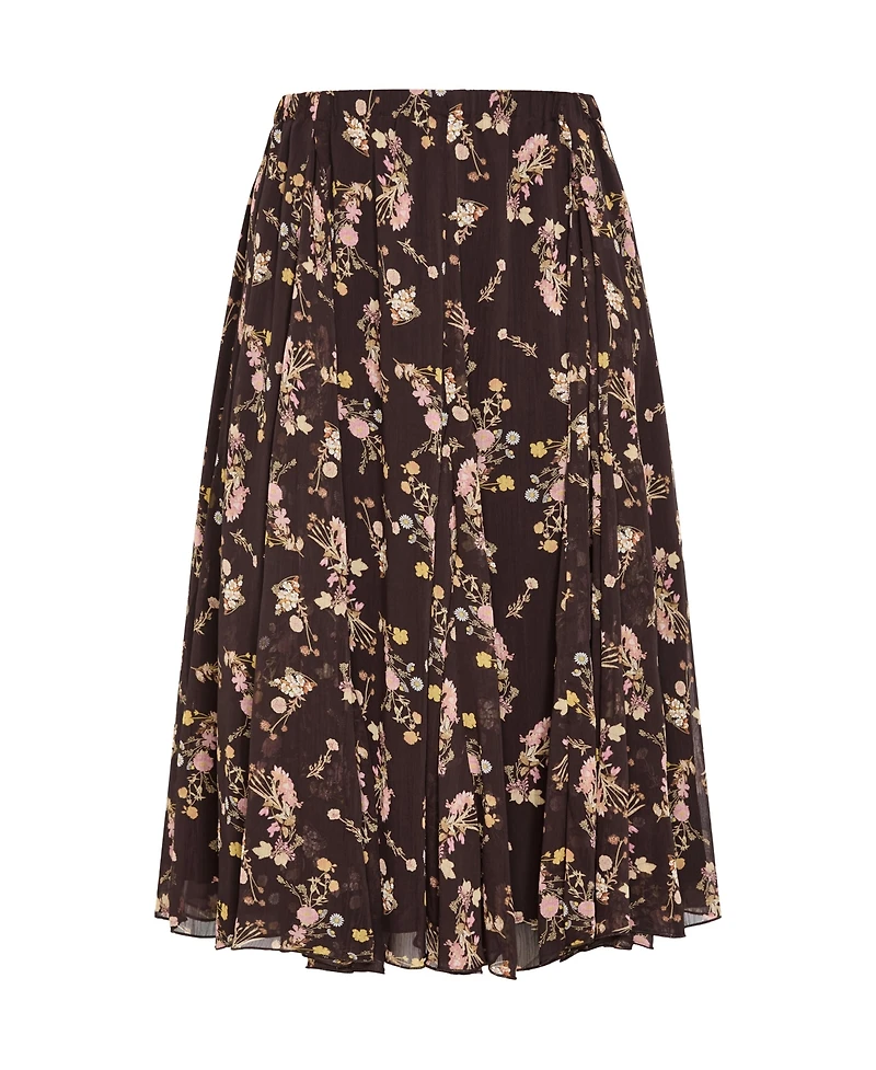 City Chic Women's Serene Print Midi Skirt
