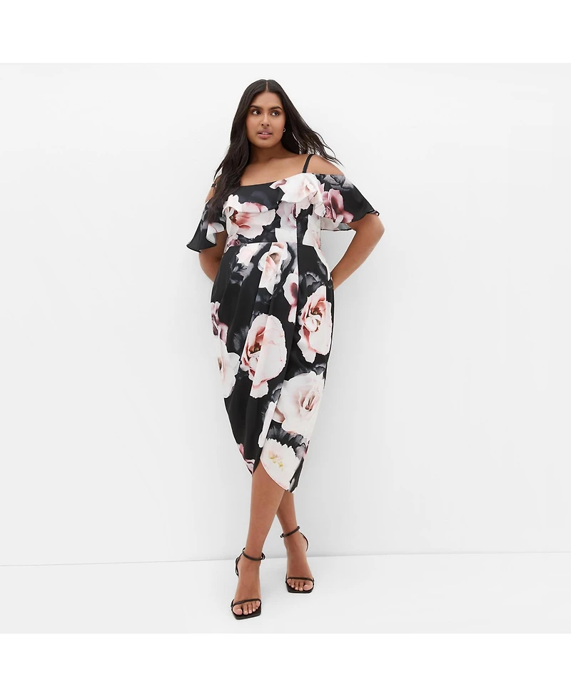 City Chic Women's Plus Love Me Do Dress