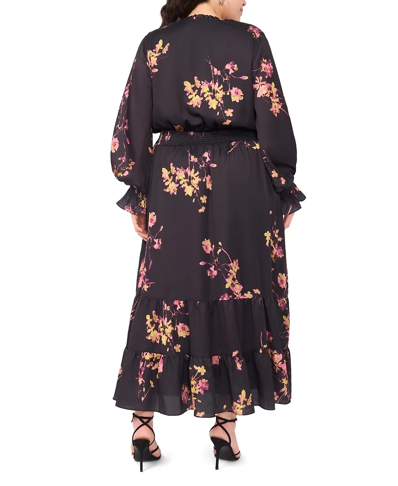 Vince Camuto Plus Long-Sleeve Maxi Dress