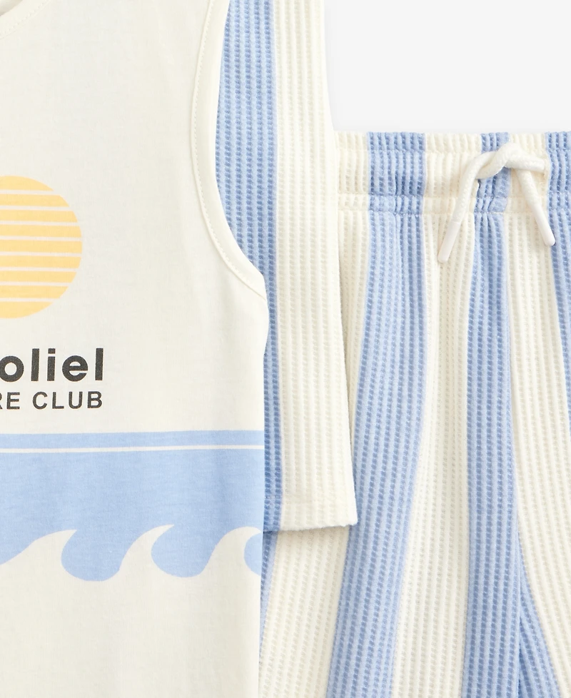 Epic Threads Boys 5-20 3-Pc. Striped Shirt, Tank Top & Shorts Set, Macy's Exclusive