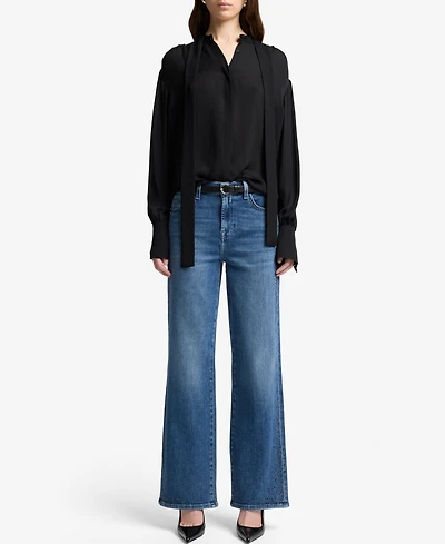 7 For All Mankind Women's Alexa High Rise Straight Leg Jeans