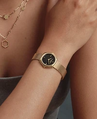 Olivia Burton Women's Charing Gold Tone Stainless Steel Bracelet Watch, 28.5mm