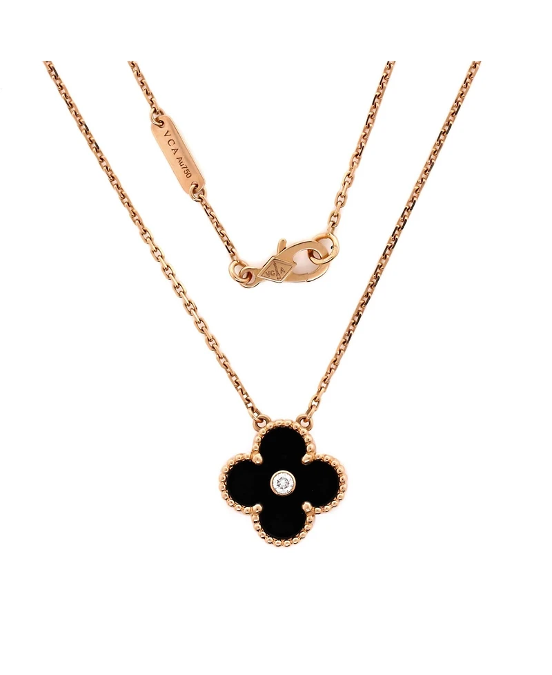 Pre-Owned Van Cleef & Arpels Vintage Alhambra Pendant Necklace