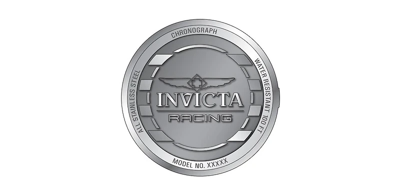 Invicta Men's 47201 Invicta Racing Quartz Chronograph Black, Gunmetal Dial Watch