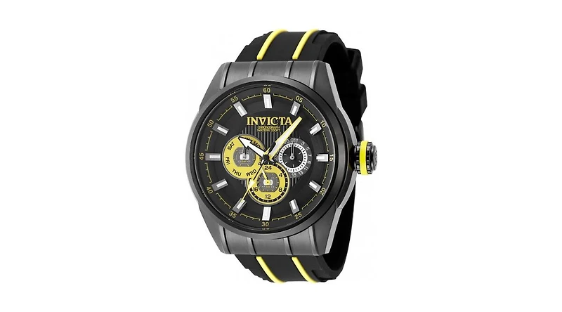 Invicta Men's 49052 Speedway Quartz Chronograph Yellow, Black Dial Watch
