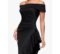 Xscape Petite Off The Shoulder Sleeveless Dress