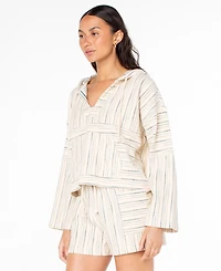 Roxy Women's Rich Coast Slub Stripe Top