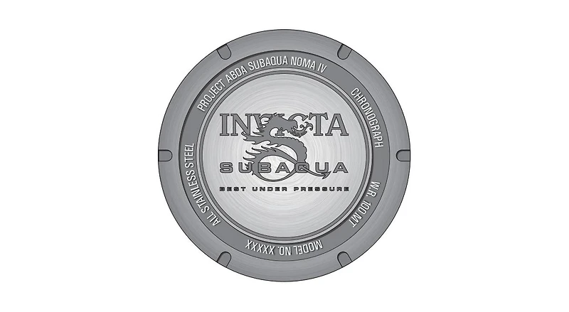 Invicta Men's 48201 Subaqua Quartz Chronograph Silver, Black Dial Watch