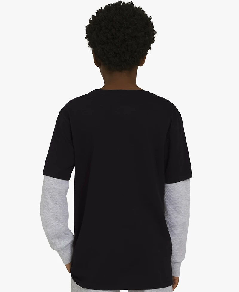 Champion Boys 8-20 Layered-Look Logo Graphic Crewneck T-Shirt