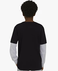 Champion Boys 8-20 Layered-Look Logo Graphic Crewneck T-Shirt