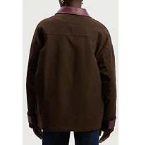 Karen Millen Quilted Contrast Collar Barn Jacket