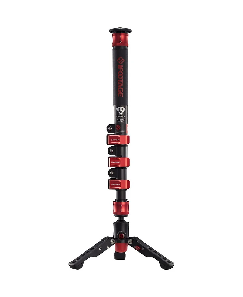 iFootage Cobra 2 C120 4 Section Carbon Fiber Monopod, 22 lbs Capacity, 47" Maximum Height